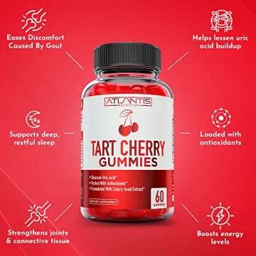 Tart Cherry Gummies for Joint Support & Uric Acid Relief