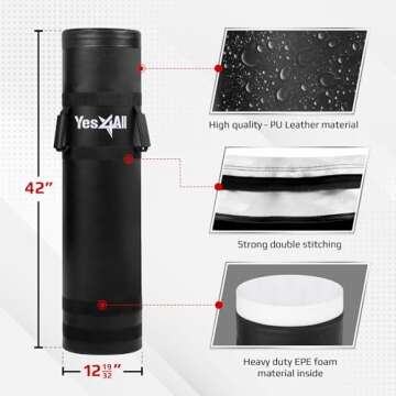 Yes4All Tackling Dummies for Youth Football - 11lbs /20lbs Leather Block and Tackle Dummies for Effe...