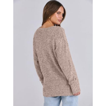 ANRABESS V Neck Casual Sweater for Ultimate Comfort