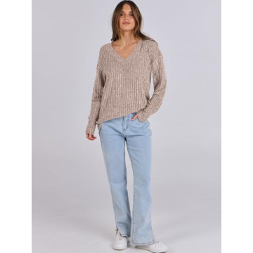 ANRABESS V Neck Casual Sweater for Ultimate Comfort