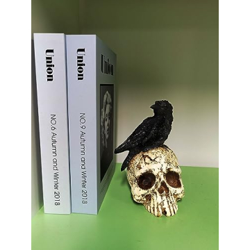 V Viatanst Halloween Raven Statue for Gothic Decor