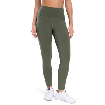 Colorfulkoala Women's High Waisted Tummy Control Workout Leggings 7/8 Length Yoga Pants with Pockets...