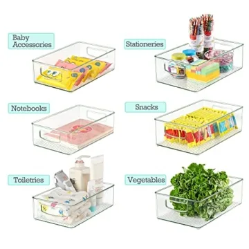 Heyuzb 8 Pack Fridge Organizer for Efficient Storage Solutions