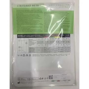 Relaxsan Compression Socks for Women and Men Made in Italy - 18-23 mmHg - Anti Embolism Stockings Open Toe - M0350A (1 Pair - White, M)