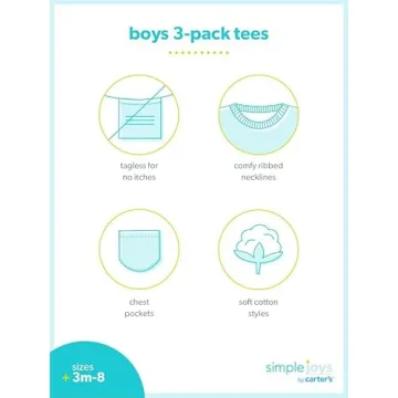 Carter's Toddler 3-Pack T-Shirts - Stylish Comfort for Kids