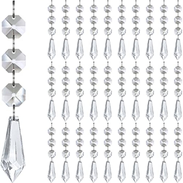 Jishi 30pk Crystal Christmas Tree Ornaments for Decor