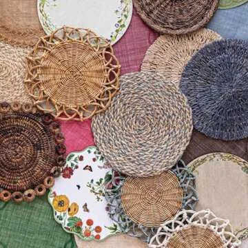 Juliska Straw Loop Delft Blue Placemat