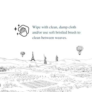 Juliska Straw Loop Delft Blue Placemat