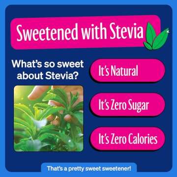 Zevia Zero Sugar Soda, Cherry Cola, 12 oz Cans (24-Pack) – Naturally Sweetened, Zero Calorie Sugar Free Soda - Non-GMO Project Verified, Gluten-Free, Vegan