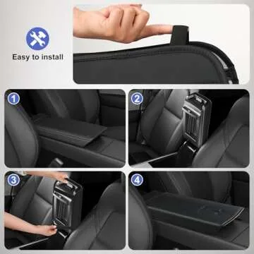 POKUNG Center Console Armrest Cover for Tesla Models 2024-2026