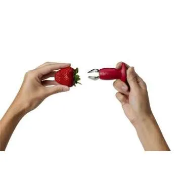 Chef'n StemGem Strawberry Huller - Effortless Fruit De-stemming Tool for the Family