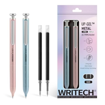 WRITECH Gel Pens: Silent Click and Smooth Writing Experience