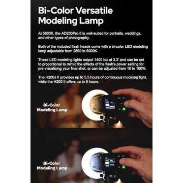 Godox AD200Pro Godox AD200 PRO II Outdoor Speedlite 200ws TTL HSS 1/8000s 2.4G Pocket Flash Strobe Monolight, Li-on Battery, 0.01-1.8s Recycling, 500 Full Power Flashes, Bare Bulb Head