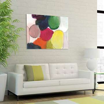 Empire Art Direct Colorful Abstract Frameless Tempered Glass Contemporary Wall Art, 48" x 32" x 0.2", Ready to Hang