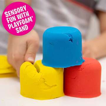 Educational Insights Playfoam Sand 8-Pack, Play Sand Set, 8 Assorted Colors, 6 oz. Each, Sensory Toy for Kids, Elementary Classroom Must Haves, Ages 3+