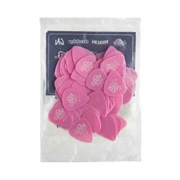 Dunlop Light Pink Guitar Picks - Durable Delrin® 72 Pack