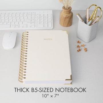 Stylish B5 Spiral Notebook with Thick Pages for Productivity