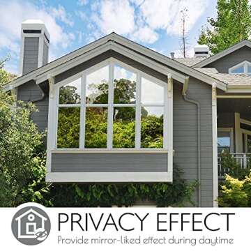 HIDBEA One Way Privacy Window Film - Reflective UV Blocking