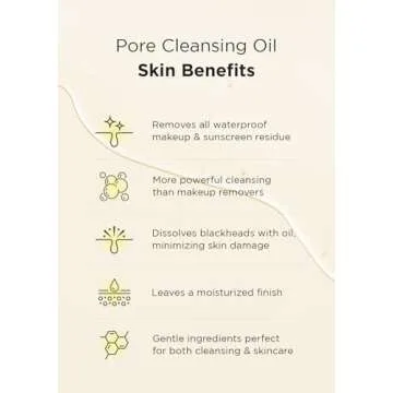 Hanskin PHA/BHA/AHA Trial Size Pore Cleansing Oil, Gentle Blackhead Cleanser and Makeup Remover for Combination and Oily Skin Travel Size Mini Makeup Remover Set [1 oz/Pack of 3]