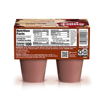 Snack Pack Chocolate Pudding, 4 Count Pudding Cups
