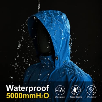 Packable Rain Jacket Lightweight Waterproof for All