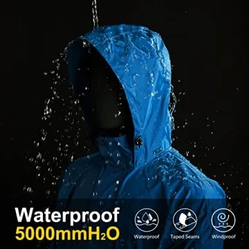 Packable Rain Jacket Lightweight Waterproof for All