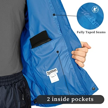Packable Rain Jacket Lightweight Waterproof for All