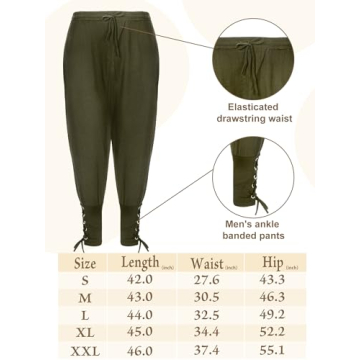 Jiuguva Medieval Costume Set for Halloween and Cosplay