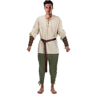Jiuguva Medieval Costume Set for Halloween and Cosplay