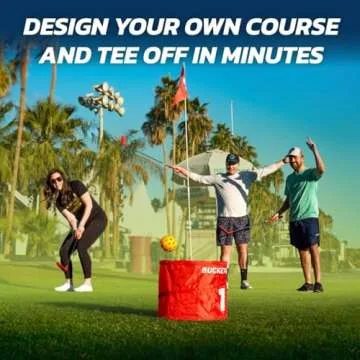 bucketgolf Game Pro The Original Ultimate Backyard Golf Game for Family, Adults and Kids - Portable 9 Hole Golf Course Play Outdoor, Lawn, Park, Beach, Yard