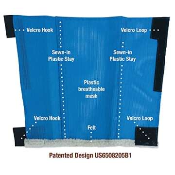 SHOOFLY Horse Leggins in Blue – Lightweight Fly Boots for Comfort