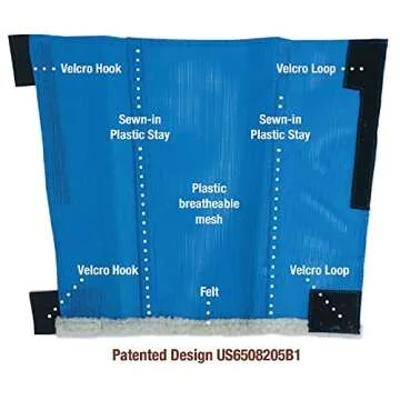 SHOOFLY Horse Leggins in Blue – Lightweight Fly Boots for Comfort