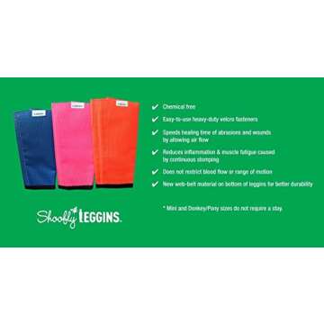 SHOOFLY Horse Leggins in Blue – Lightweight Fly Boots for Comfort