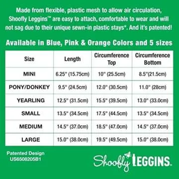 SHOOFLY Horse Leggins in Blue – Lightweight Fly Boots for Comfort