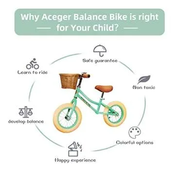 ACEGER 12" Kids Balance Bike for 2-5 Years Old