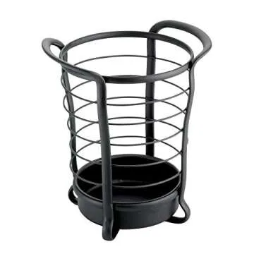 Stylish iDesign Axis Utensil Holder for Kitchen Organization
