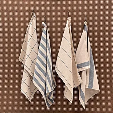 MEEMA Kitchen Towels Set of 4 - Eco-friendly and Stylish