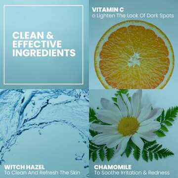 Eva Naturals Vitamin C Facial Toner - Hydrating, Pore Minimizer Face Toner for Men and Women with Witch Hazel & Rose Water, Nourishes Skin Through Hydration - 4 Oz