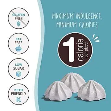 Keto Friendly Meringue Cookies - 4 Calorie Snack Pack