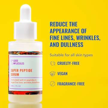 Good Molecules Super Peptide Serum - Anti-aging Facial Serum with Peptides and Copper Tripeptides to...