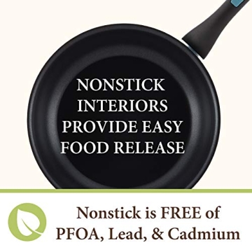 Paula Deen Riverbend Nonstick Cookware Set 12 Piece Gulf Blue