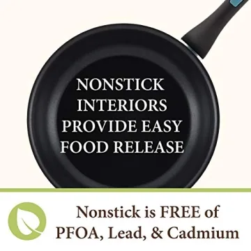 Paula Deen Riverbend Nonstick Cookware Set 12 Piece Gulf Blue