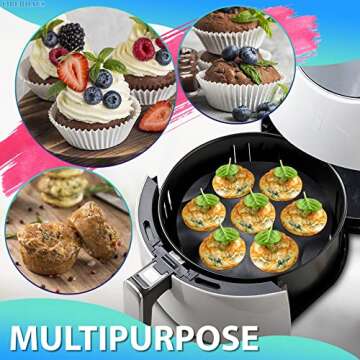 Air Fryer Silicone Cupcake Pan for Easy Baking