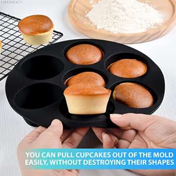 Air Fryer Silicone Cupcake Pan for Easy Baking