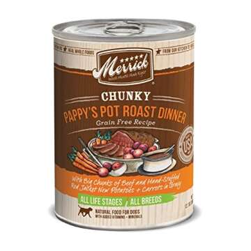 Merrick Chunky Canned Dog Food Variety Pack for Happy Dogs