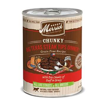 Merrick Chunky Canned Dog Food Variety Pack for Happy Dogs