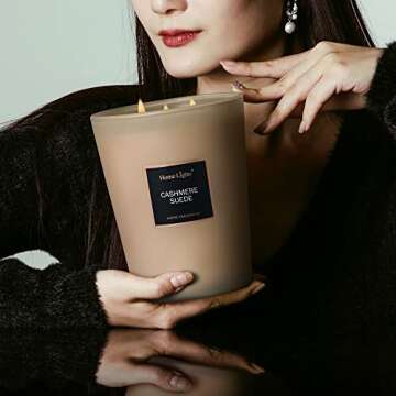 HomeLights 33.3 oz Soy Candles - Long Lasting Aromatherapy