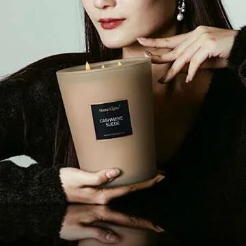 HomeLights 33.3 oz Soy Candles - Long Lasting Aromatherapy