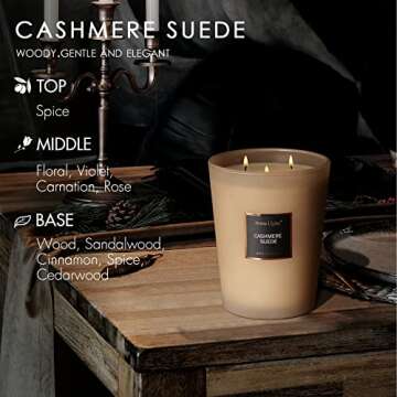 HomeLights 33.3 oz Soy Candles - Long Lasting Aromatherapy