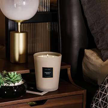 HomeLights 33.3 oz Soy Candles - Long Lasting Aromatherapy